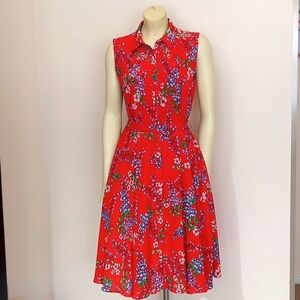 Nanette Lepore Dress in Floral Burnt orange